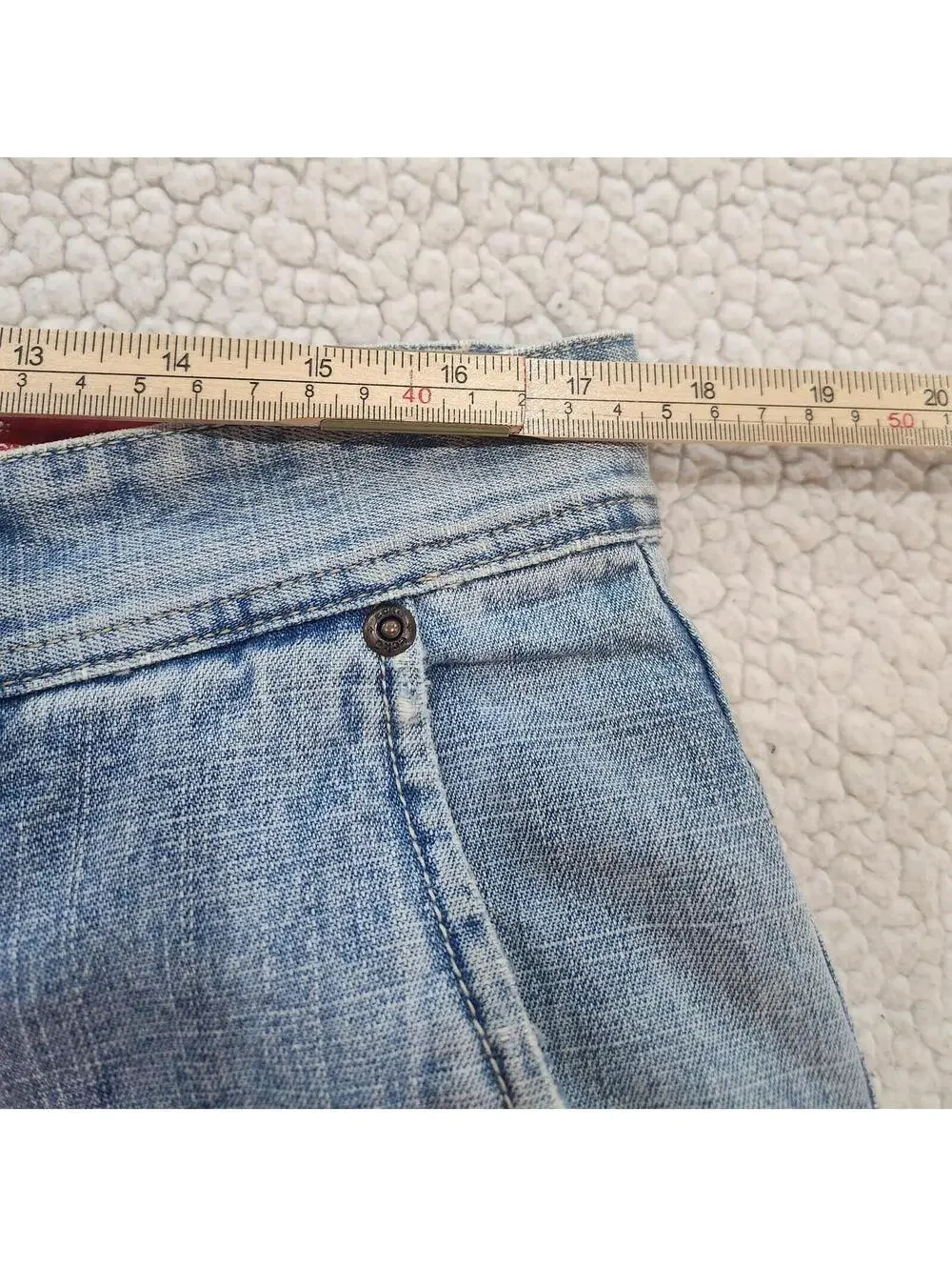 Vintage Ecko Unltd Jeans 40x32 Light Wash Baggy Y2K Raw Denim Skater Cotton RARE